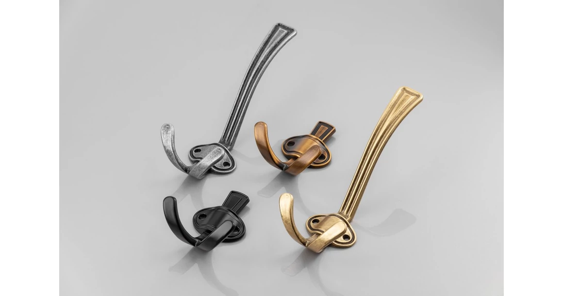 Kép 3/4 - Fogas fém, CORUNA-M, antik ezüst