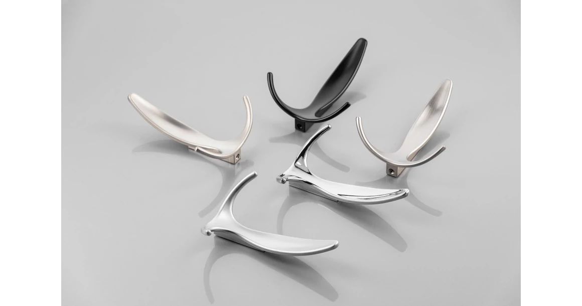 Kép 2/3 - Fogas fém, E18, kalaptartós, fekete matt