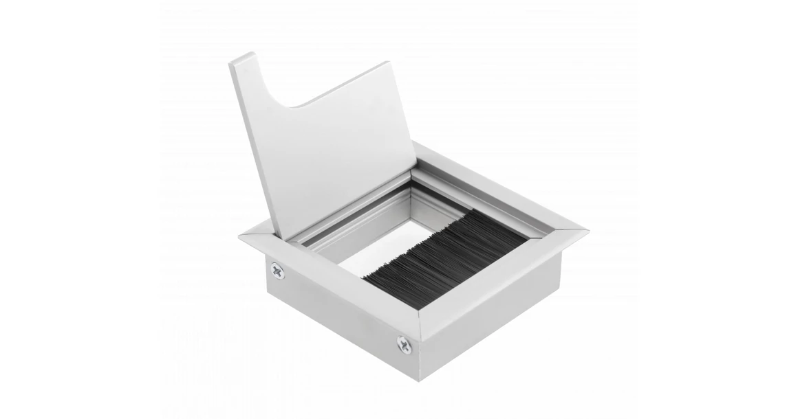 Kép 2/4 - Kábelátvezető Merida, alumínium,  80x 80mm, alu elox