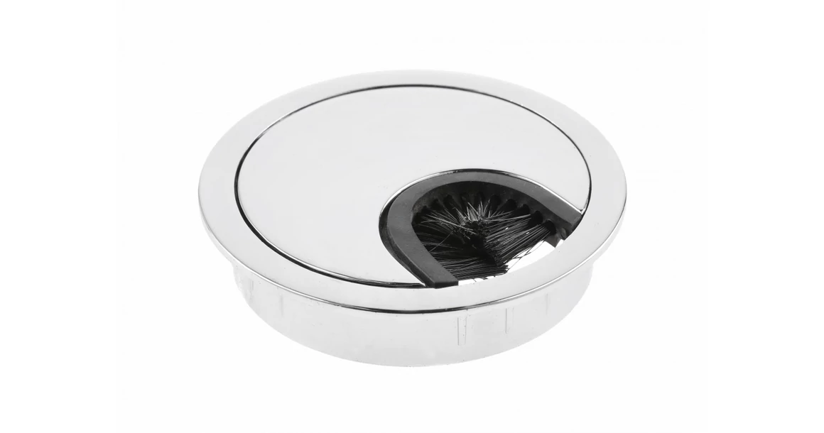 Kép 1/4 - Kábelátvezető 60mm, fém, króm
