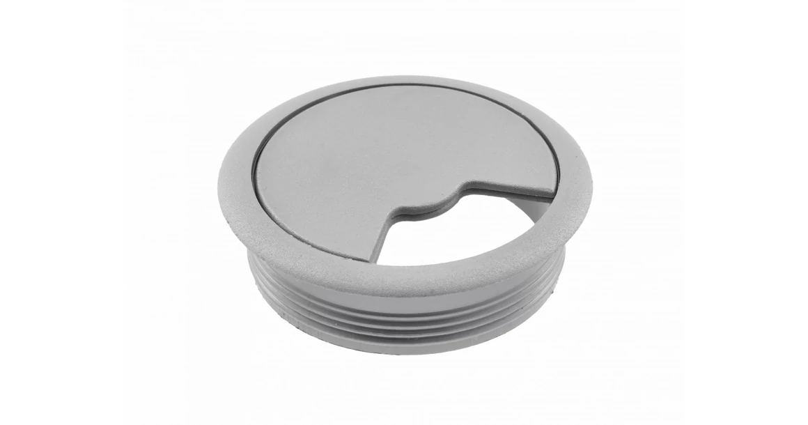Kép 1/4 - Kábelátvezető 60mm, műanyag, alu hatás
