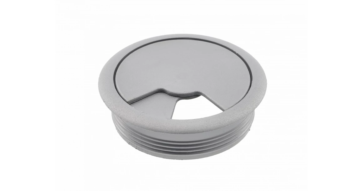 Kép 2/4 - Kábelátvezető 60mm, műanyag, alu hatás