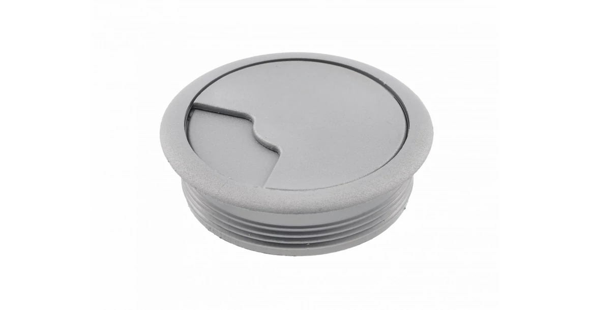 Kép 3/4 - Kábelátvezető 60mm, műanyag, alu hatás