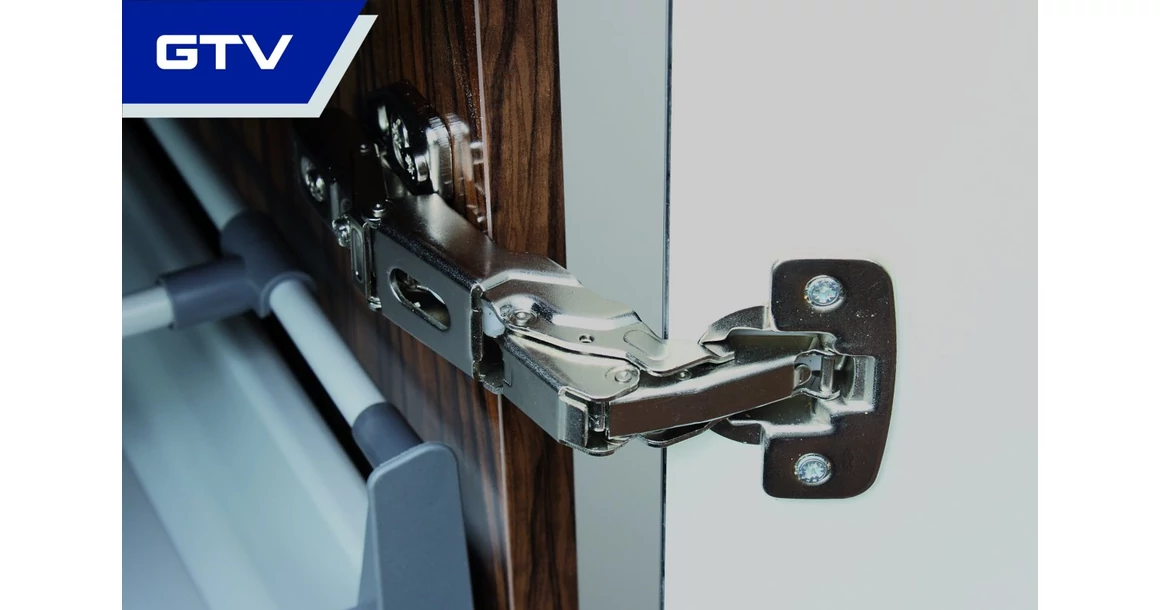 Kép 2/4 - Kivetőpánt, 155°, csillapított záródású, klippes, eurocsavar nélküli talp h=0