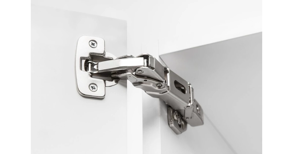 Kép 3/4 - Kivetőpánt, 155°, csillapított záródású, klippes, eurocsavar nélküli talp h=0