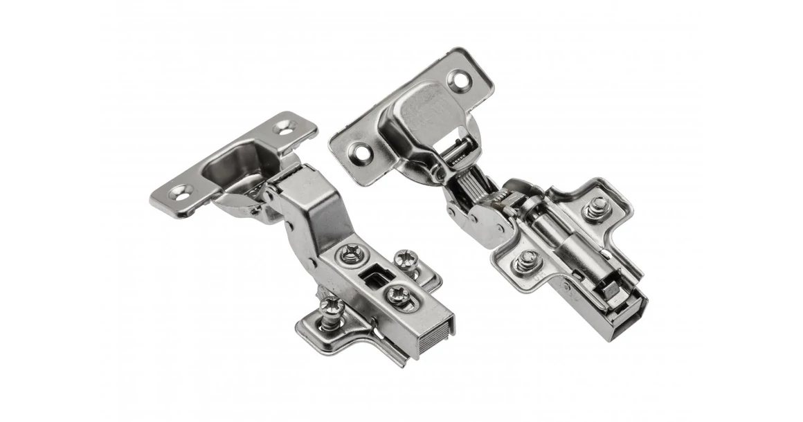 Kép 1/2 - Kivetőpánt, közézáródó, csillapított záródású, klippes, eurocsavar nélküli talp h=0 INNOVO