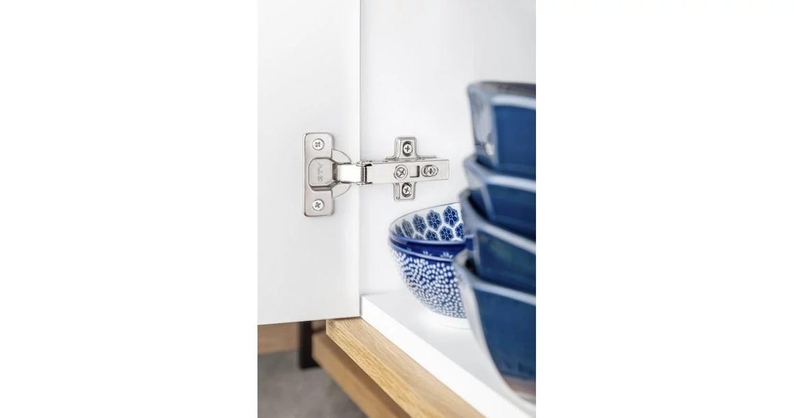 Kép 2/3 - Kivetőpánt, ráütődő eurocsavaros talppal, H=4