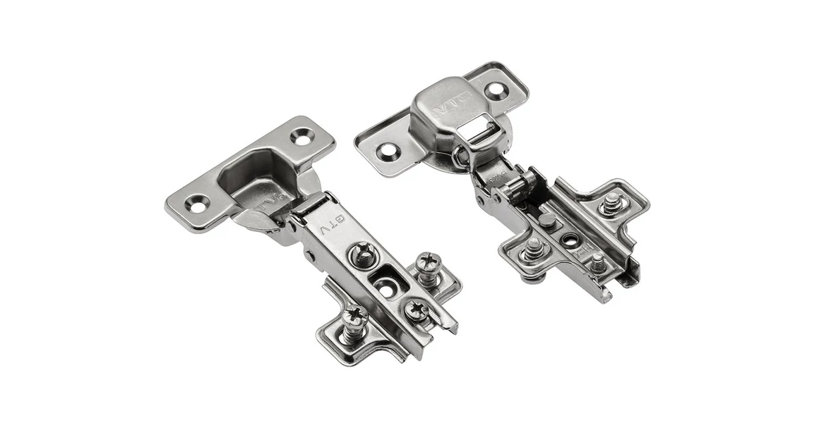 Kép 1/3 - Kivetőpánt, ráütődő eurocsavaros talppal, H=4