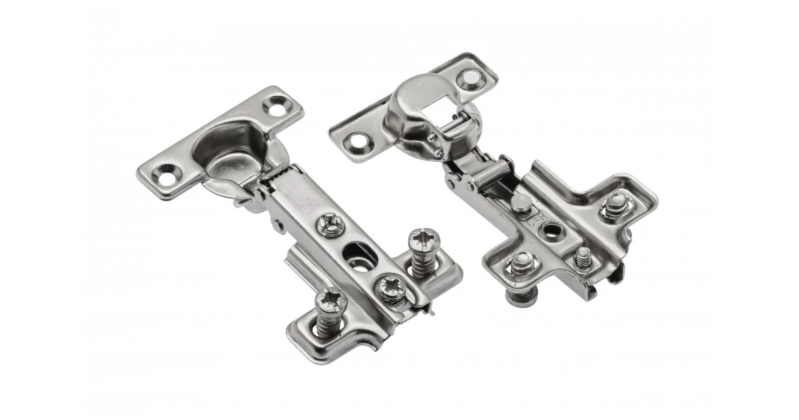 Kép 1/2 - Kivetőpánt, Mini, rázáródó, eurocsavaros talp H=0