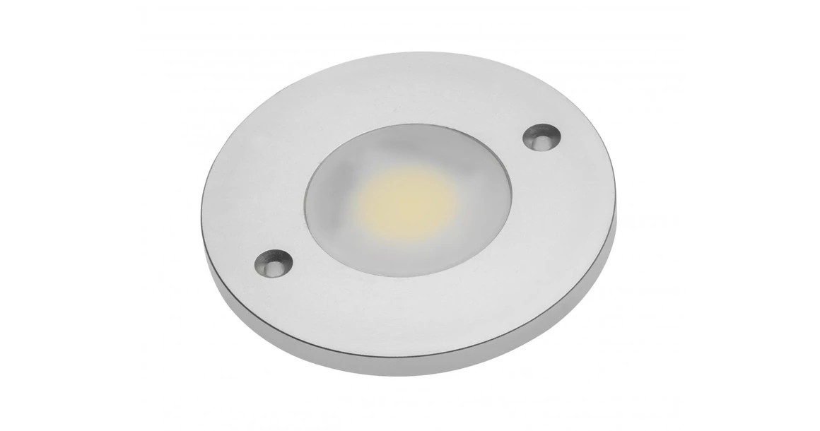 Kép 1/2 - LED Lámpatest, JOVITA, meleg fehér, 60mm, felületre szerelhető, 12V, 200lm, 3W, kábellel, csatlakozóval