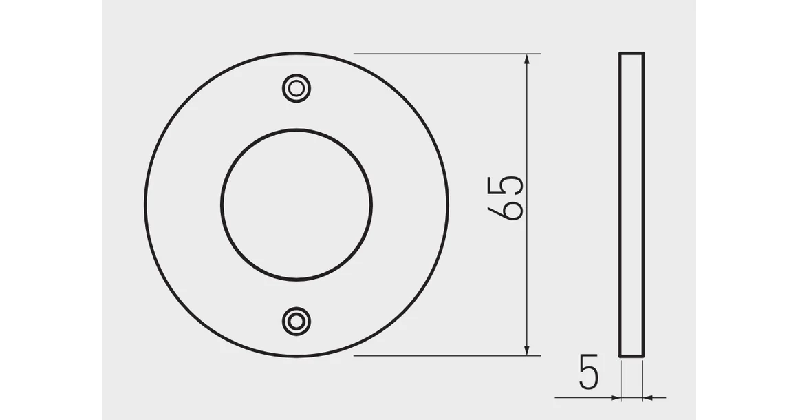 Kép 2/2 - LED Lámpatest, JOVITA, meleg fehér, 60mm, felületre szerelhető, 12V, 200lm, 3W, kábellel, csatlakozóval