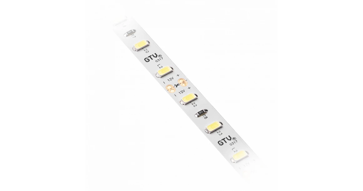Kép 2/3 - LED szalag 5630, 300 LED/5 fm, semleges fehér, 20W/fm,  80W/5fm , 10mm , 50fm/tekercs, 12V, IP20, 1750lm/m