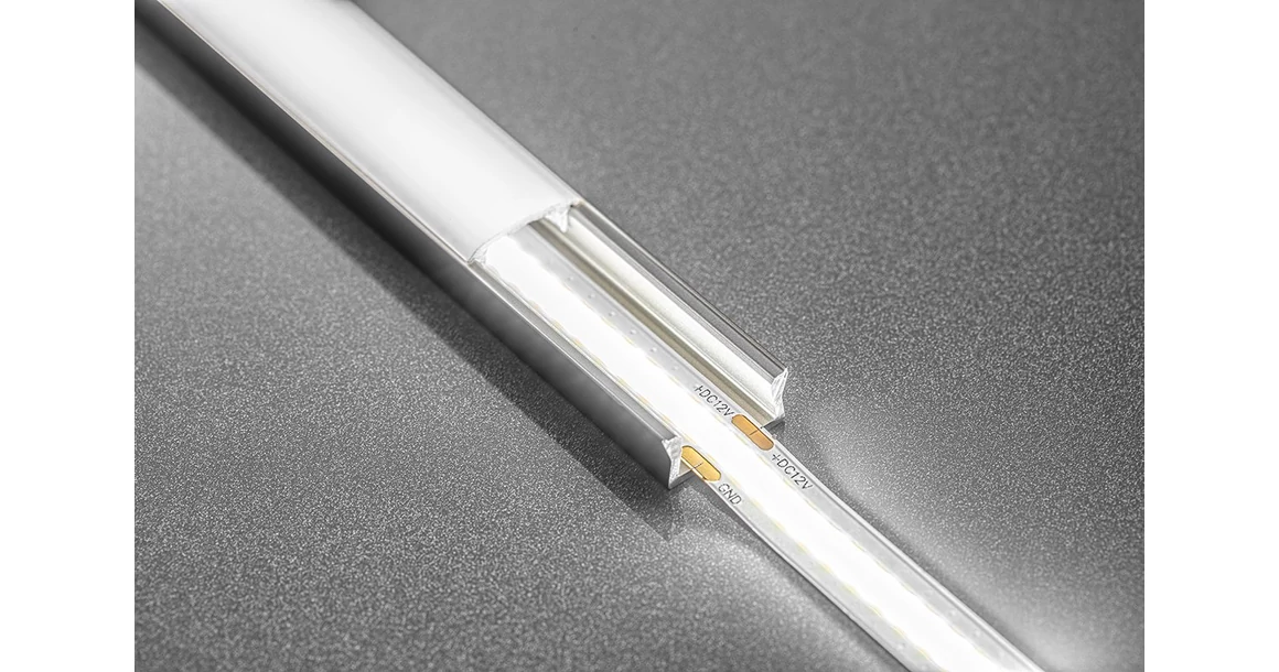 Kép 4/5 - LED szalag COB LED csík, 1600 LED/5 fm, semleges fehér, 8W/fm,  40W/5fm , 8mm , 5fm/tekercs, 12V, IP20, 800lm/m N