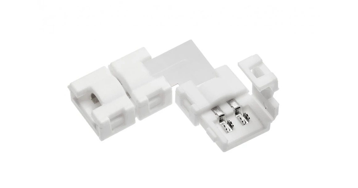 Kép 1/2 - LED csatlakozó, XC11 toldó sarok,  8mm szalaghoz, nagy teljesítményű