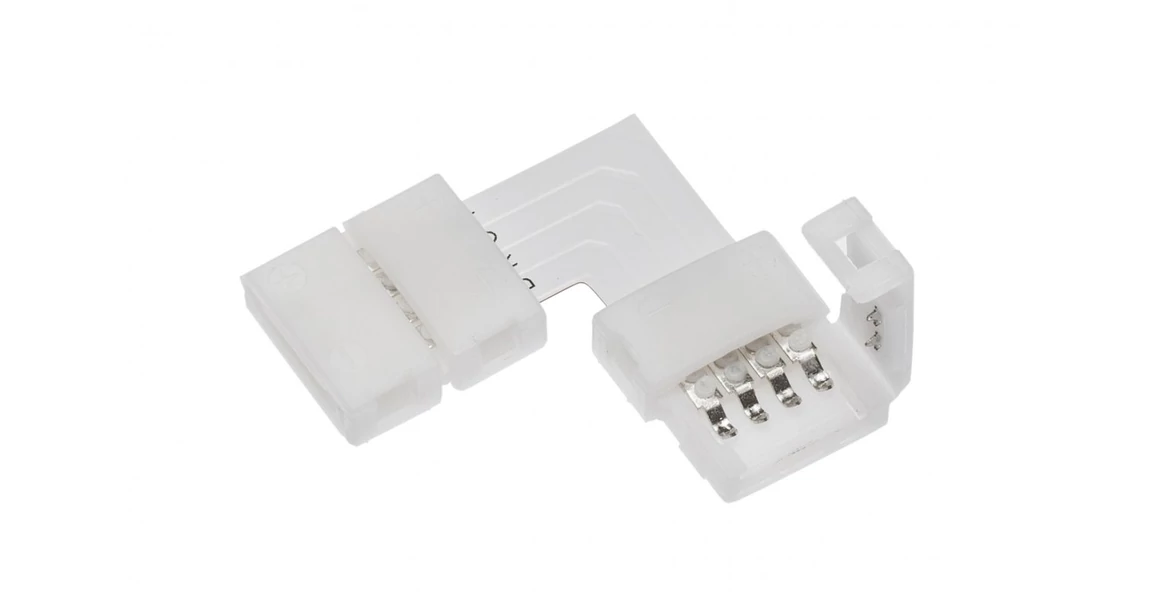Kép 1/2 - LED csatlakozó, XC11 toldó sarok, 10mm RGB szalaghoz