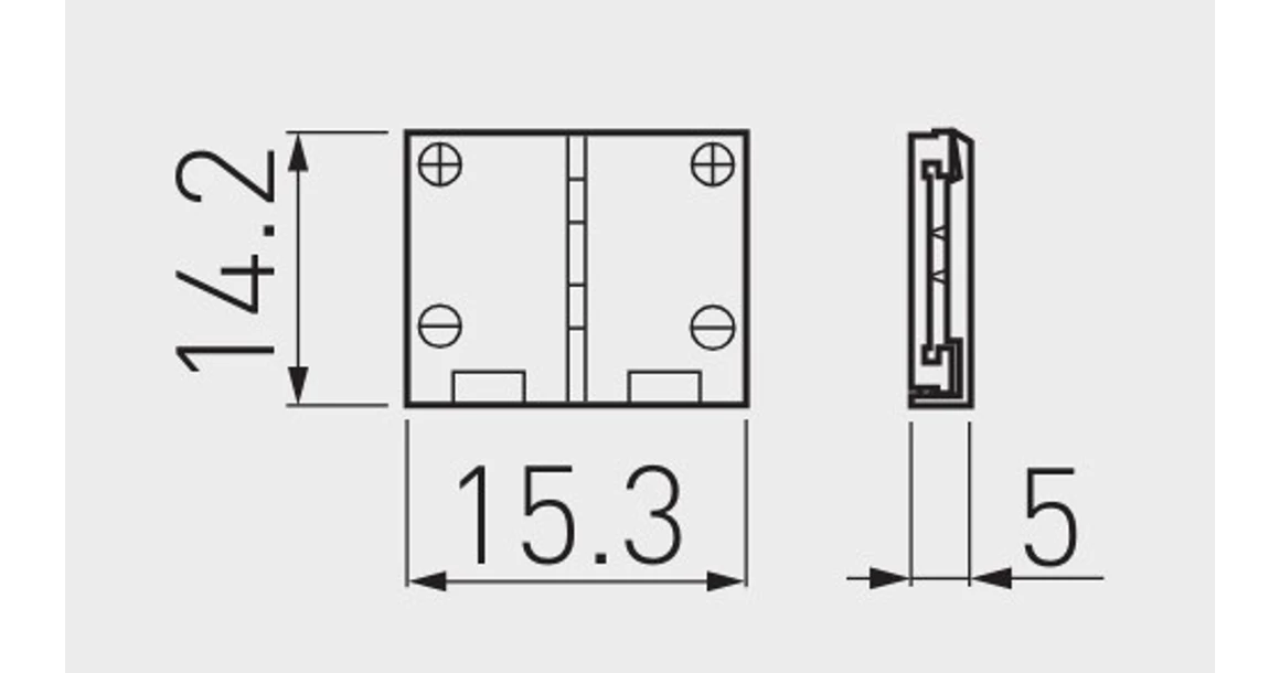 Kép 2/2 - LED csatlakozó, XC11 toldó, 10mm RGB szalaghoz