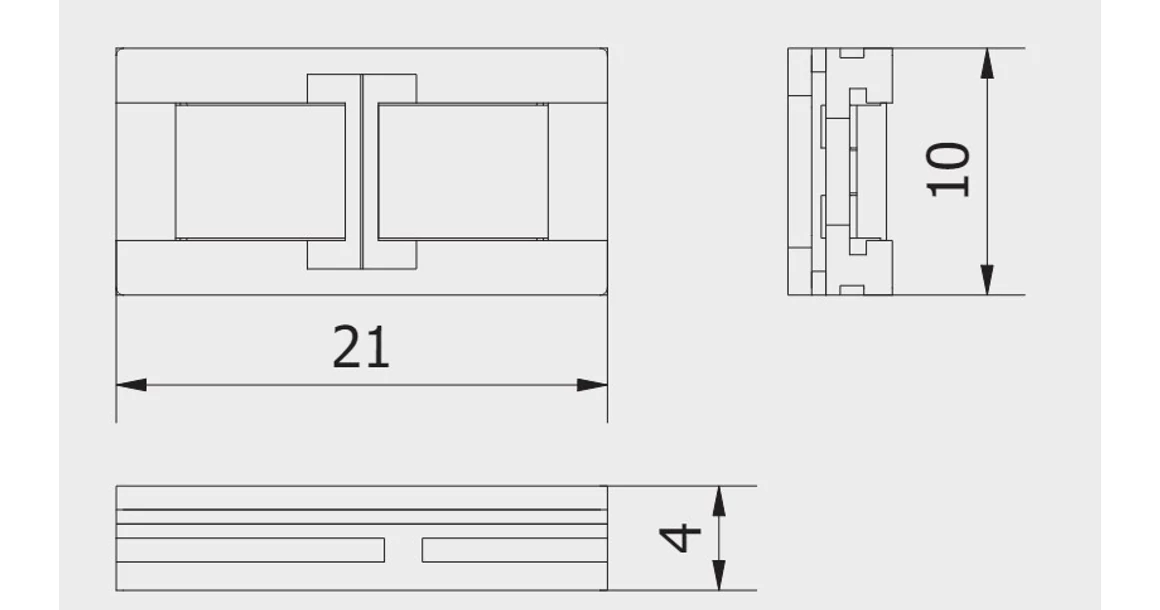 Kép 2/2 - LED csatlakozó, XC11 toldó, 8mm szalaghoz