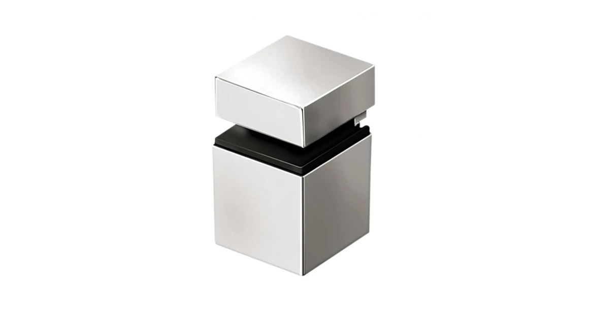 Kép 1/2 - Polctartó fali, GS02, 30x30mm, 20mm anyagvastagsághoz, króm
