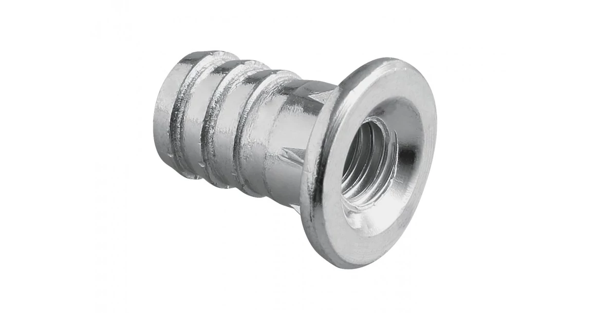 Kép 1/2 - Szintezőláb műanyag-fém, M6 hoz meneset rögzítő, beütős, M6