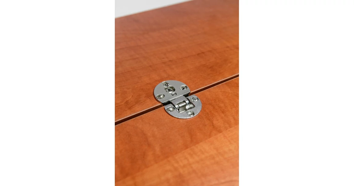 Kép 2/3 - Lenyíló vasalat, pánt, antik réz, 2db/szett