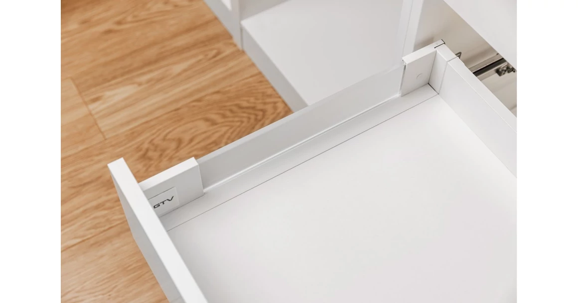 Kép 3/4 - Fiókoldal AXISPRO B, 120x300mm, fehér, üvegoldallal