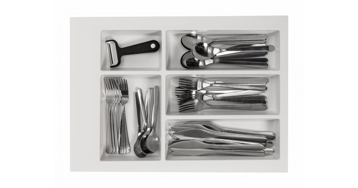 Kép 3/3 - Evőeszköz tartó  400mm, AXISPACE, fehér