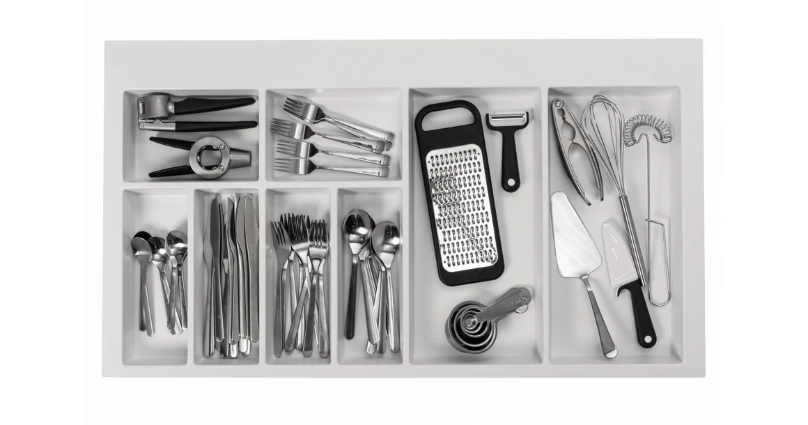 Kép 3/3 - Evőeszköz tartó  900mm, AXISPACE, fehér