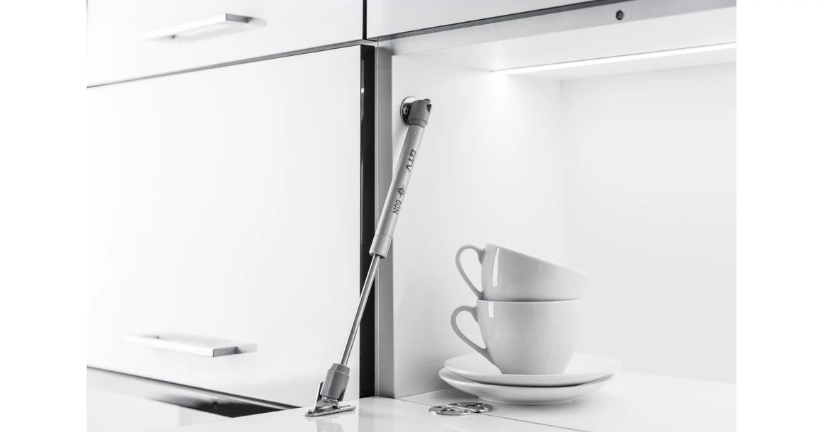 Kép 2/2 - Lenyíló vasalat, gázteleszkóp  60N, szürke