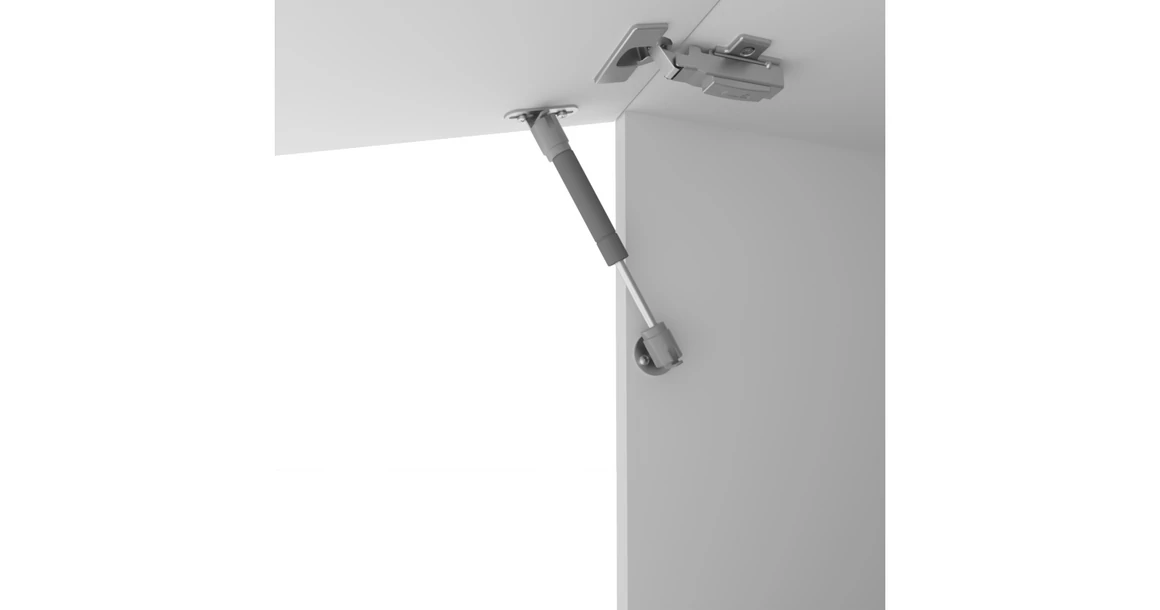 Kép 2/3 - Felnyíló vasalat, gázteleszkóp,  60N, rövídkarú / 160mm /, szürke