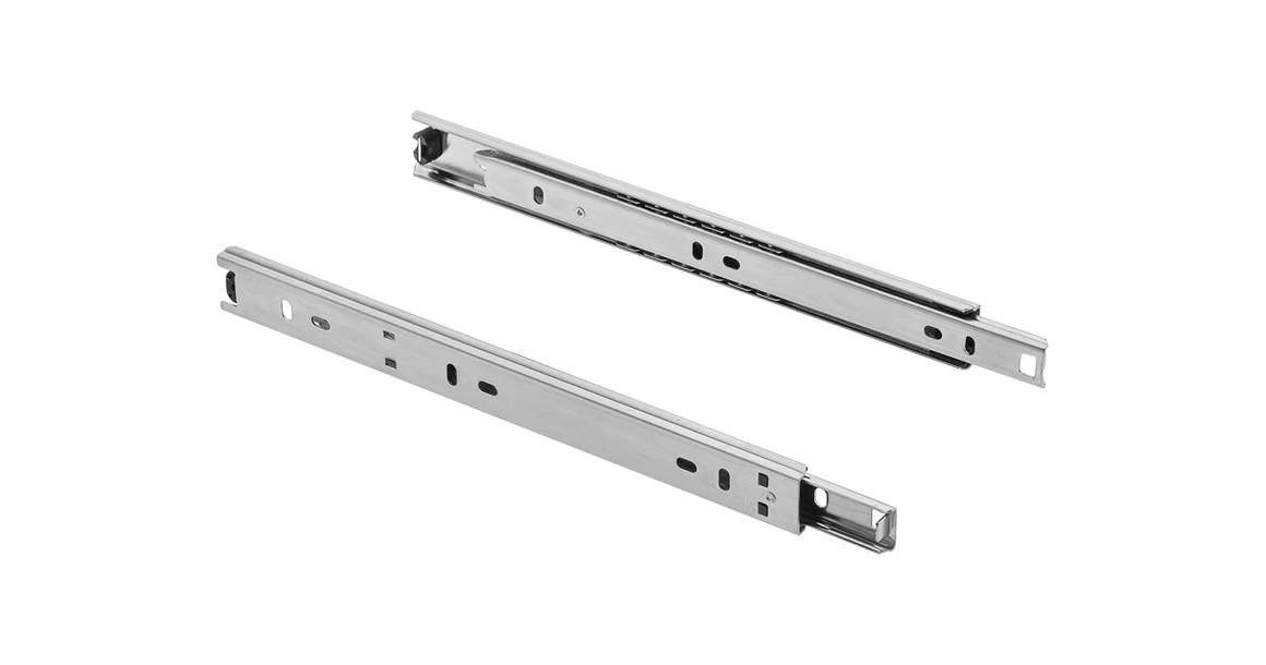 Kép 1/2 - Golyós fióksín, részleges kihúzású, h=27mm, 300mm, 15kg