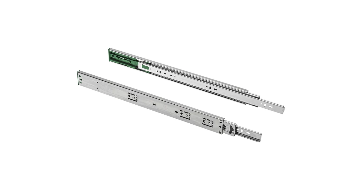 Kép 1/5 - Golyós fióksín, teljes kihúzású, csillapított záródású, h=45mm, 300mm, 25kg VERSALITE LIGHT