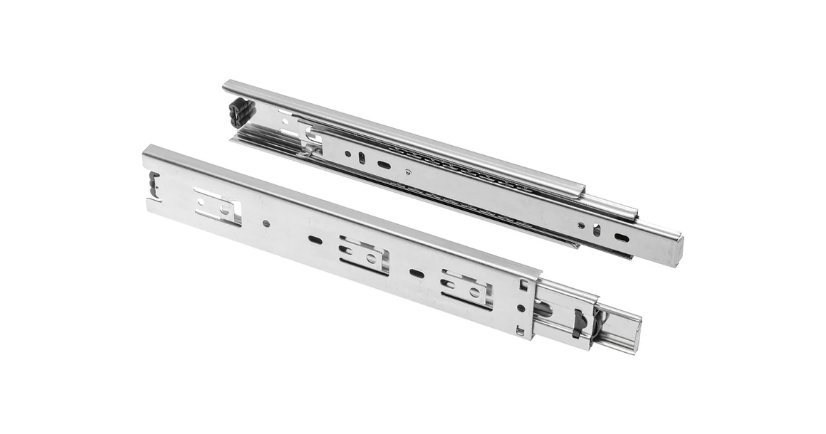 Kép 1/3 - Golyós fióksín, teljes kihúzású, h=45mm, 250mm, 35kg,PRESTIGE