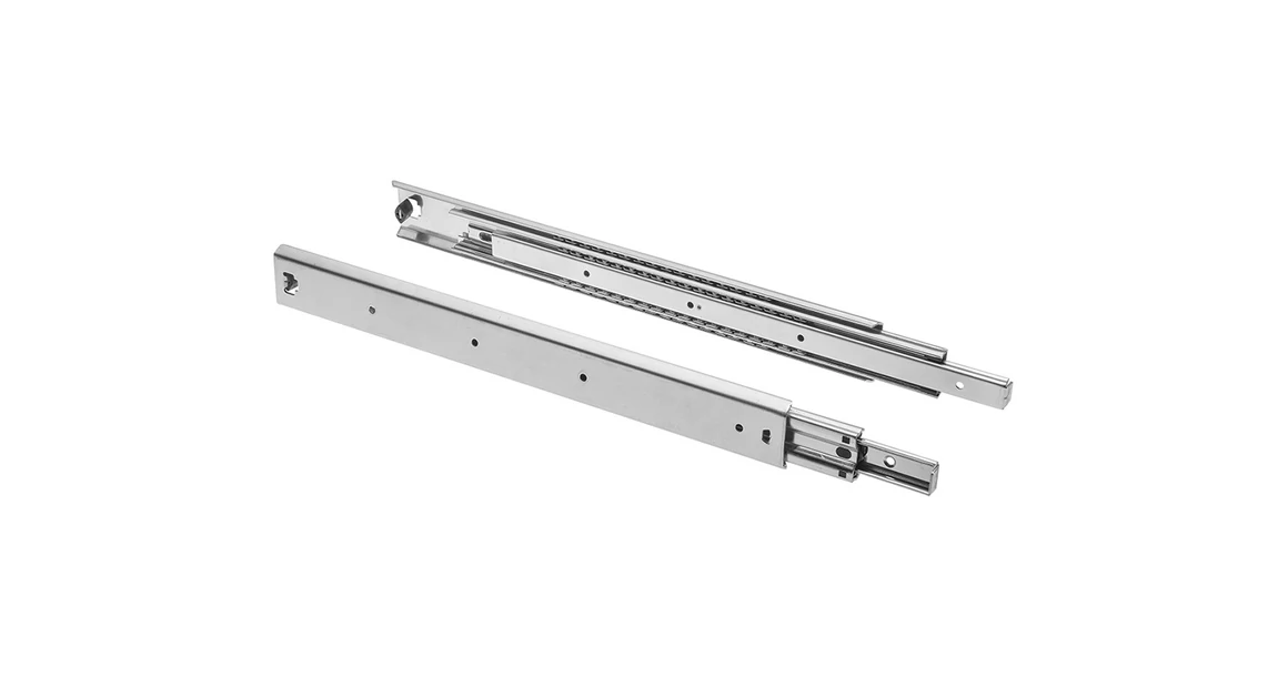 Kép 1/2 - Golyós fióksín, teljes kihúzású, h=53mm,  700mm, 100kg