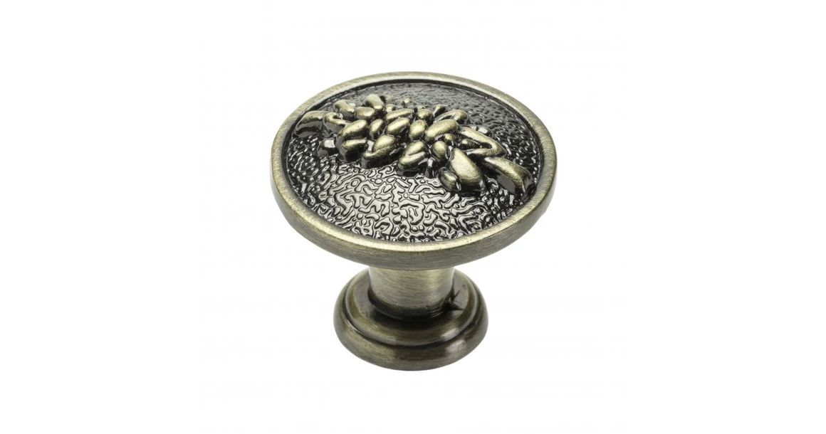 Kép 1/3 - Fogantyú fém, gomb, ARDEA, antik bronz