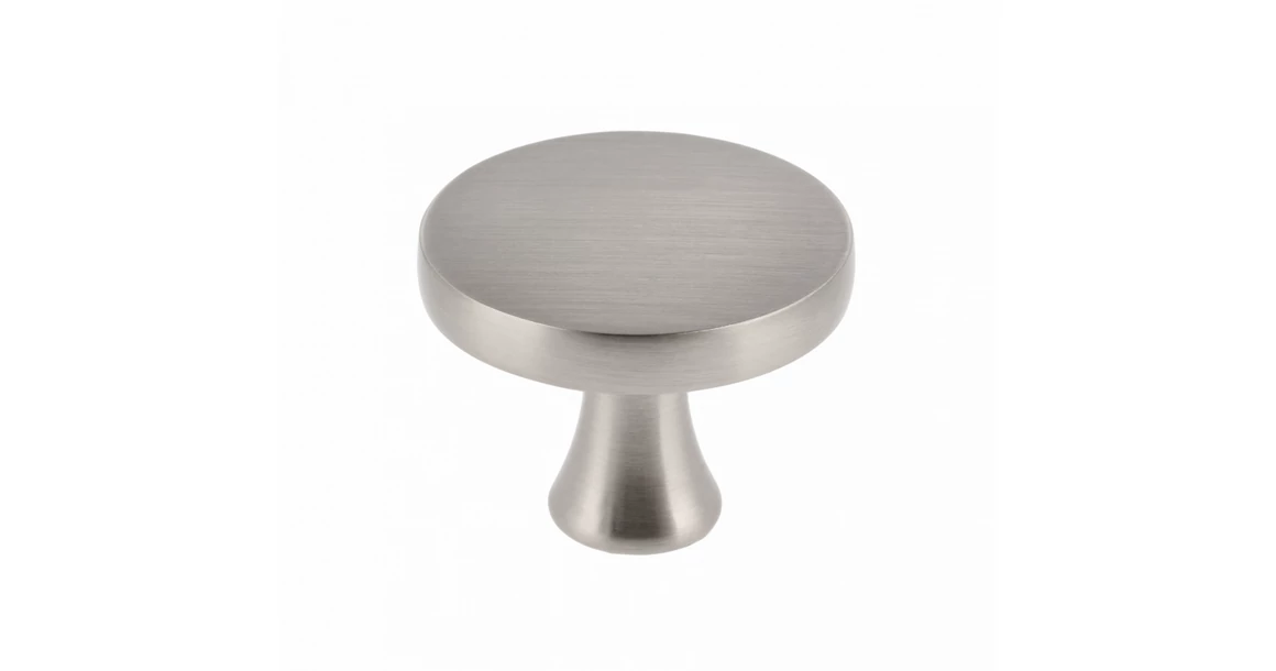 Kép 1/4 - Fogantyú fém, gomb, DUNE, szálcsiszolt