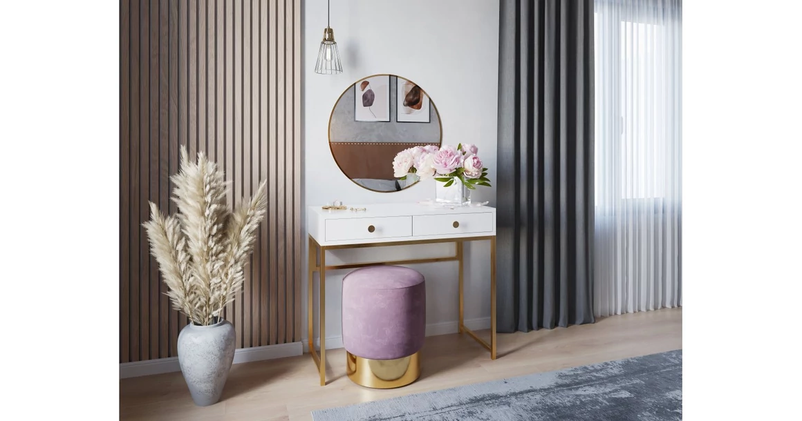 Kép 3/4 - Fogantyú fém, gomb, DUNE, szálcsiszolt