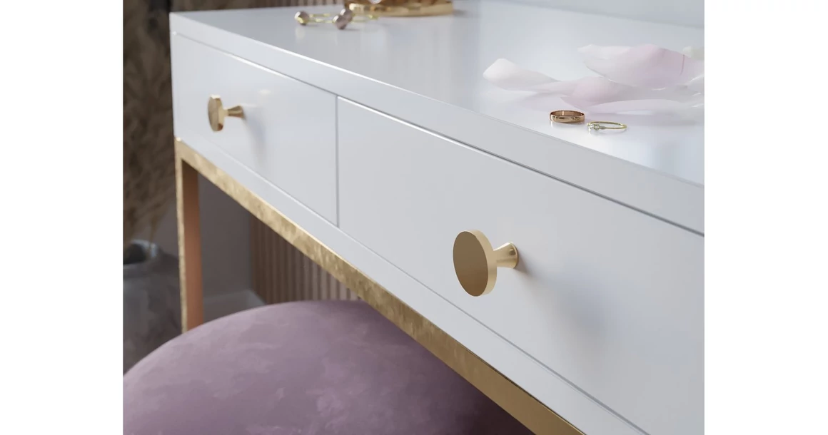 Kép 4/4 - Fogantyú fém, gomb, DUNE, szálcsiszolt