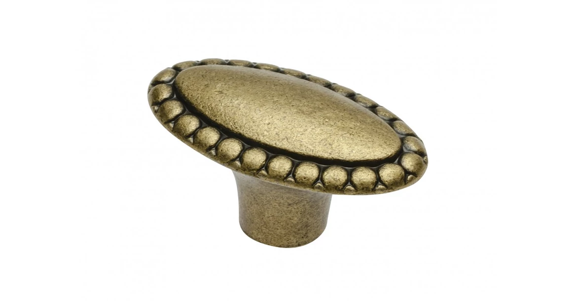 Kép 1/3 - Fogantyú fém, gomb, GZ-1148, antik bronz