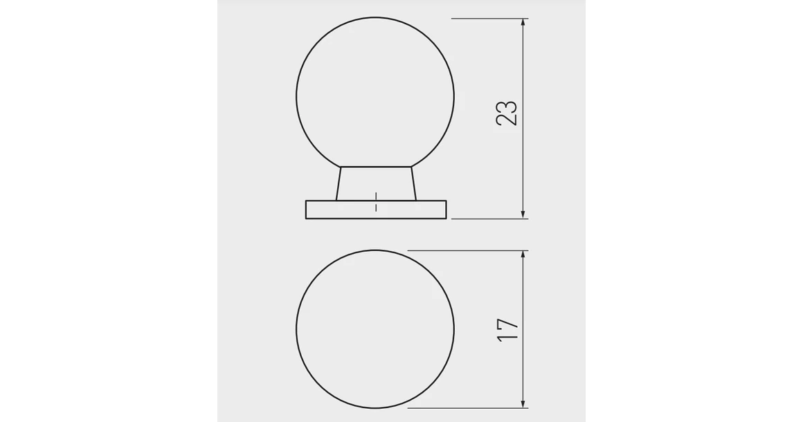 Kép 4/4 - Fogantyú fém, gomb, GZ-1155, króm