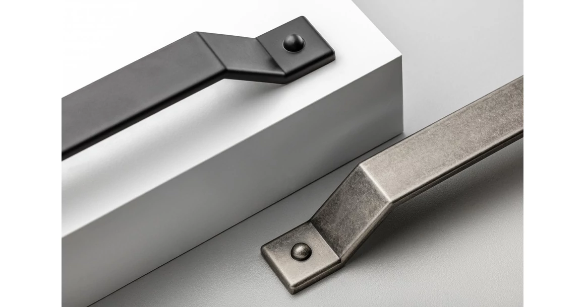 Kép 4/7 - Fogantyú fém,  160mm, STEP, antik ezüst