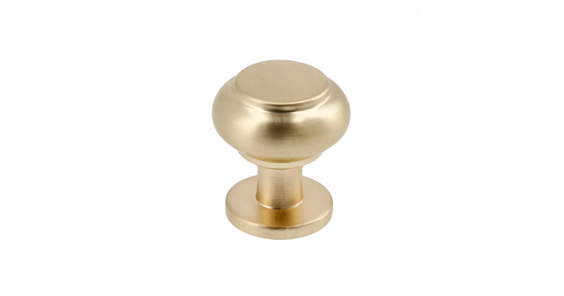 Kép 1/5 - Fogantyú fém, gomb, STILO, csiszolt arany