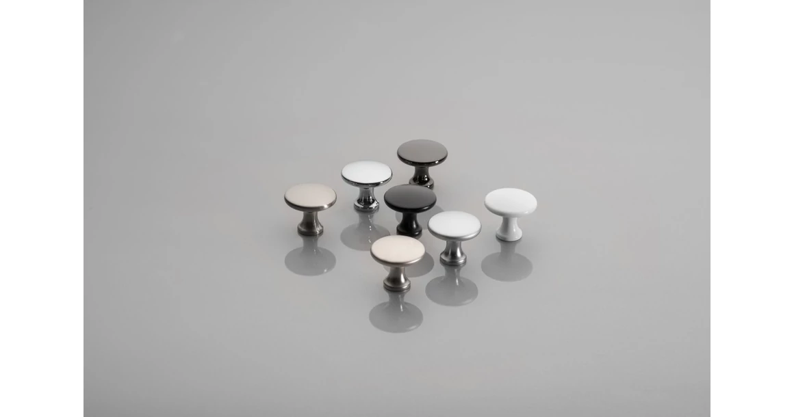 Kép 2/4 - Fogantyú fém, gomb, UDINE, króm