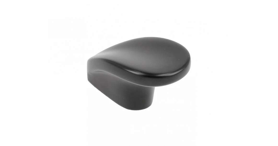 Kép 1/10 - Fogantyú fém, gomb, VENICE, fekete matt