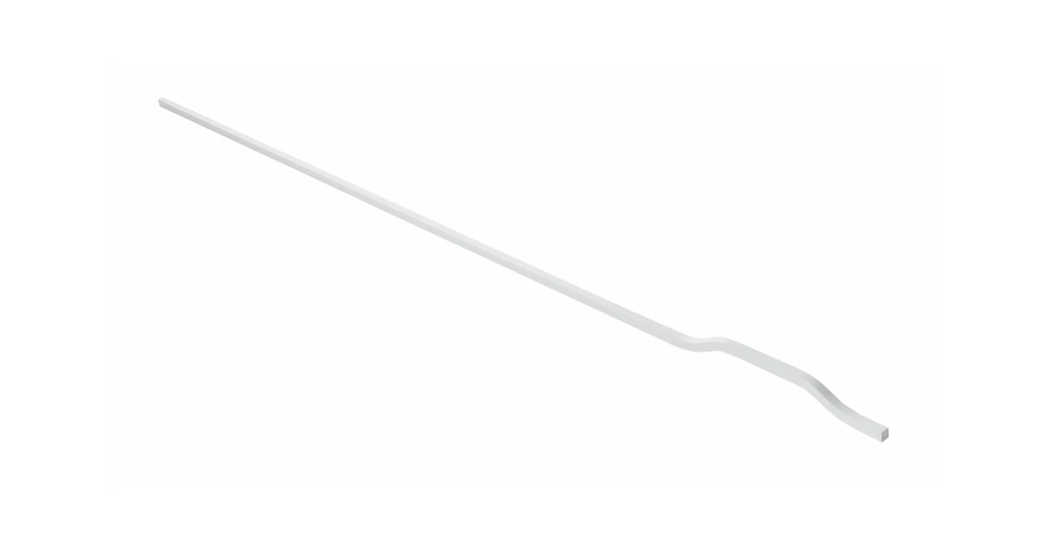 Kép 1/2 - GRAVEL LONG alumínium fogantyú C=224/448/480 mm, L= 1200 mm, FEHÉR