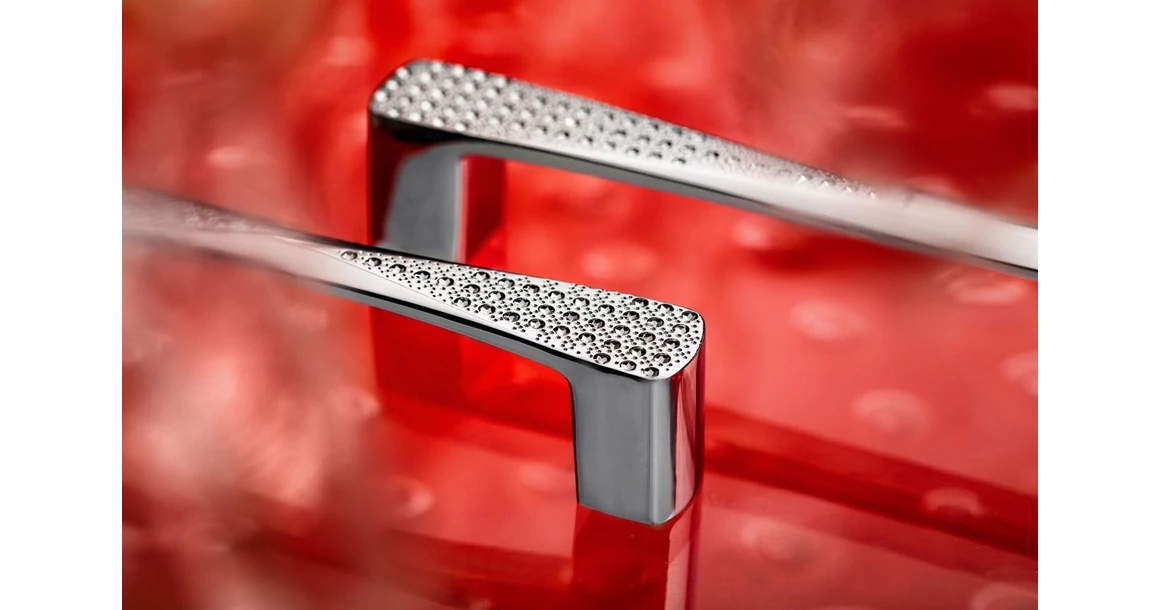 Kép 3/3 - Fogantyú fém-üveg,   96mm, COMO, króm