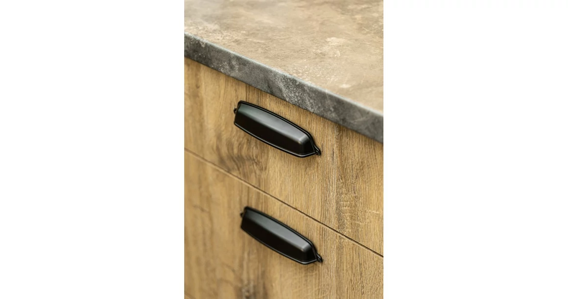 Kép 3/5 - Fogantyú fém,  128mm, EVER fekete mat