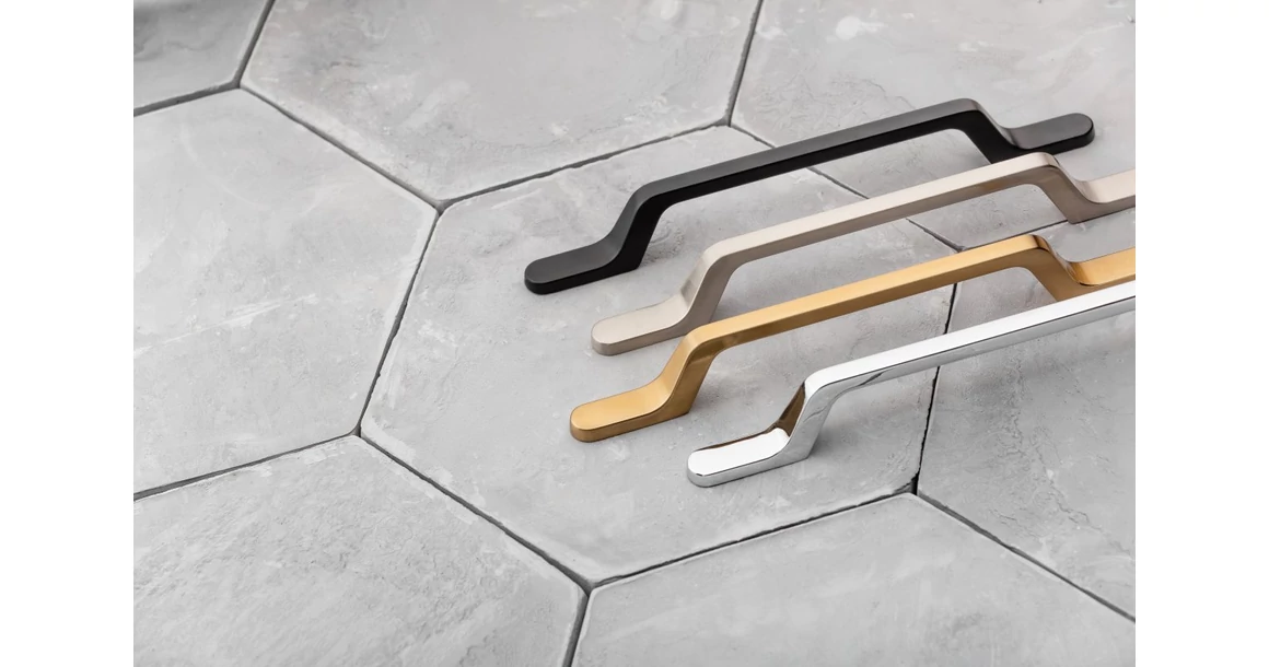 Kép 3/3 - Fogantyú fém, 192mm, FLAVIO, szálcsiszolt