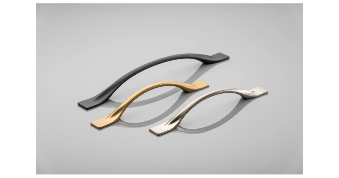 Kép 2/2 - Fogantyú fém,  128mm, FLOW, szálcsiszolt