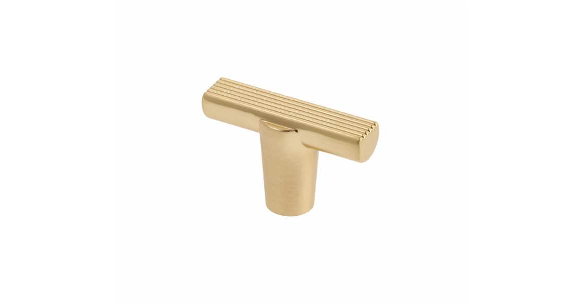 Kép 1/2 - Gombos fogantyú GTV RAY, ZnAl, csiszolt arany