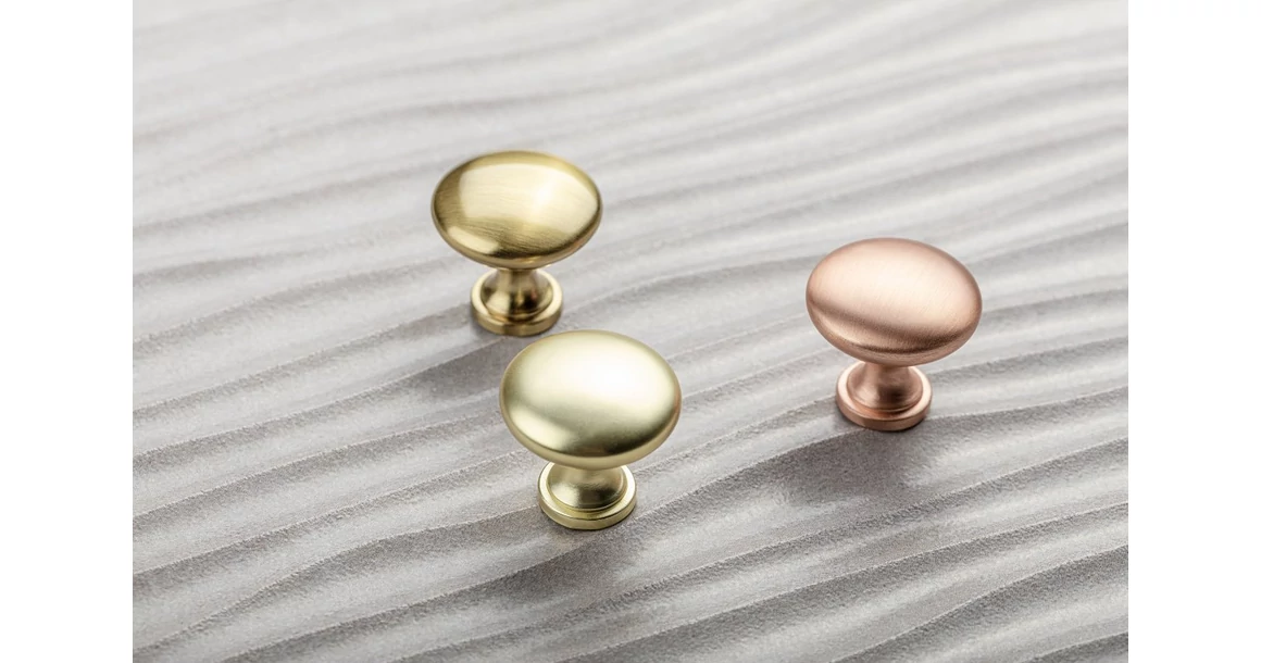 Kép 2/6 - Fogantyú fém, gomb, TERNI, króm